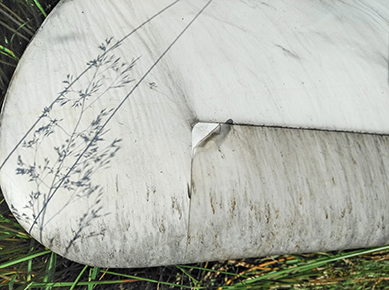 Damaged Wind Turbine Blade